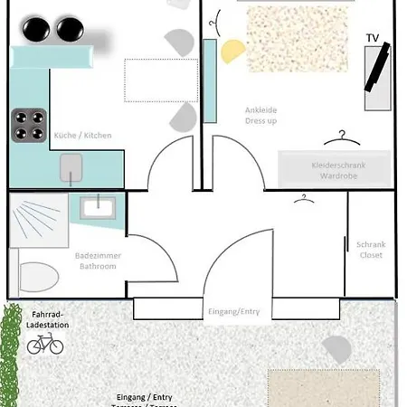 Apartment Tiny Live-in Am Main *